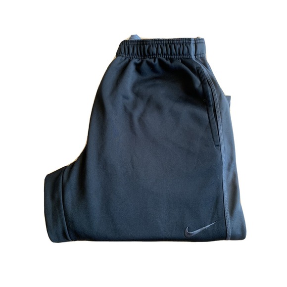 Nike Mens Size Large Black Gray stripes Therma-Fit Training Jogger Pants - Picture 1 of 8